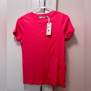 NWT Vineyard Vines Simple Crewneck Tee in Knockout Pink, Size XS